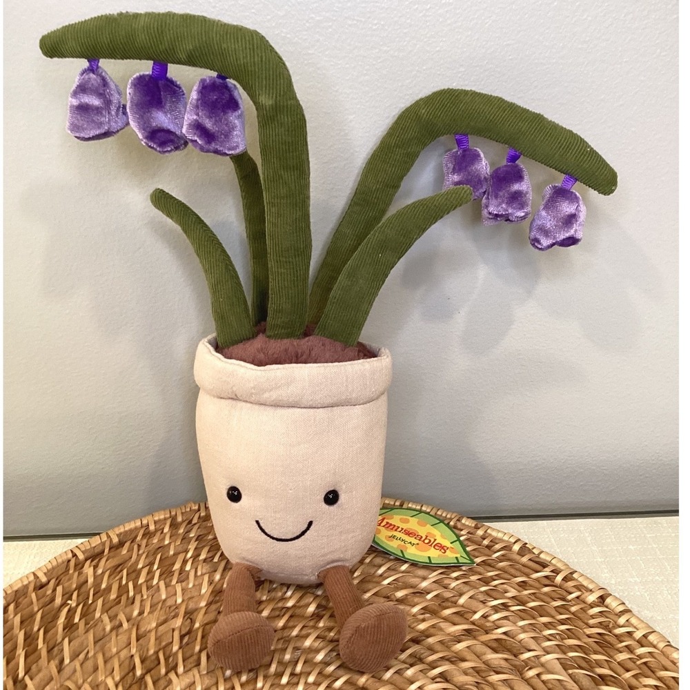 RETIRED Jellycat Amuseable Bluebell Potted Plant Plush Rare A2BB BNWT